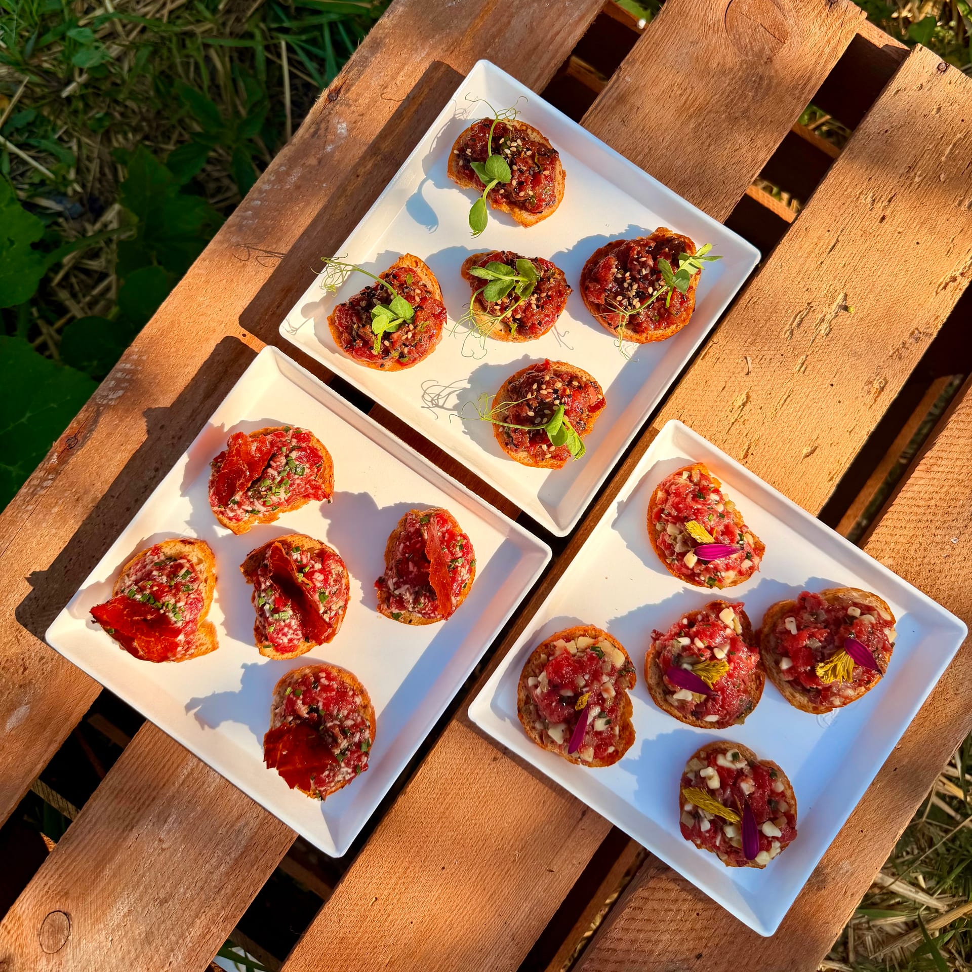 Crostini de Tartare de Boeuf