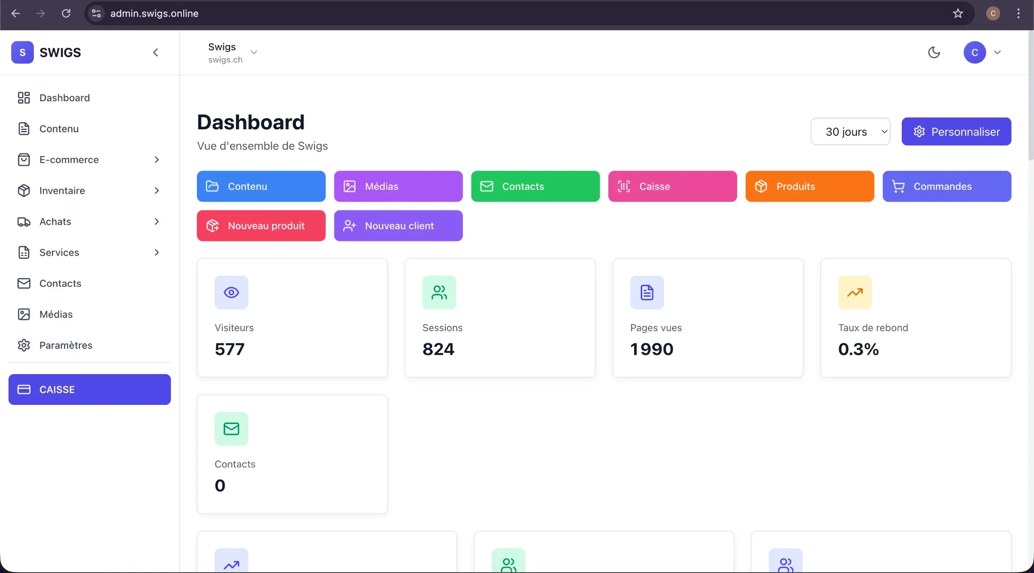 Swigs Shop — Vorschau